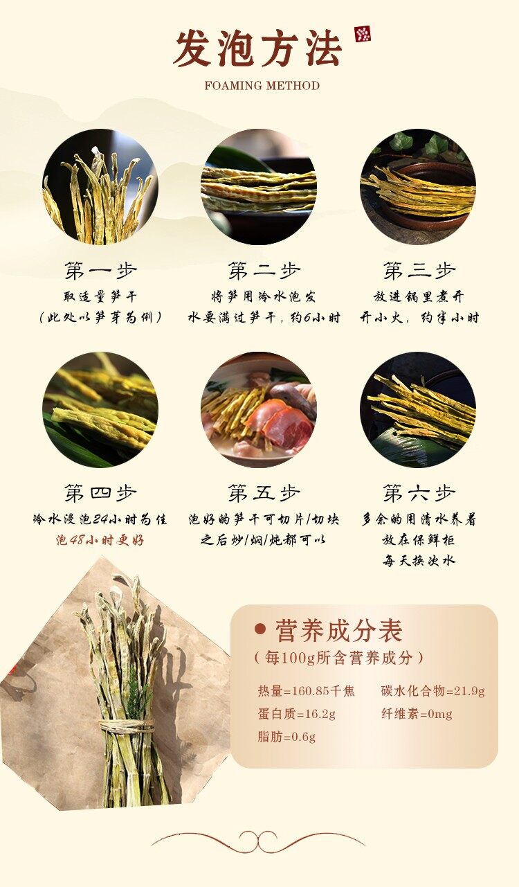 图片[4]-【太子笋干】高山石笋干250g-龙门秘境